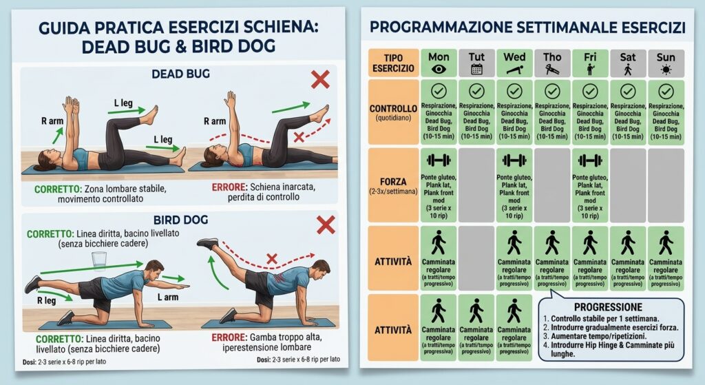 spondilolistesi esercizi stefano diprè fisioterpista milano
